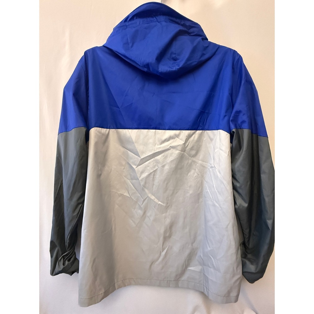 Under Armour Mens Windbreaker Jacket XLT Blue Silver Grey Hooded - Picture 9 of 11